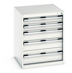 Bott Professional Cubio Tool Storage Drawer Cabinets 65cm x 65cm Bott Cubio 5 Drawer Cabinet 650W x 650D x 800mmH